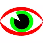 CCTV surveillance oční znamení vektorový obrázek
