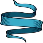 Imagem vetorial de banda ornamental sombreada azul