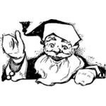 Fanatique illustration vectorielle de Santa
