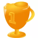 Vector illustration of first place trophy