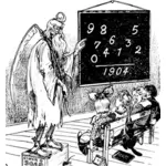 父の時間を教える数学ベクトル画像