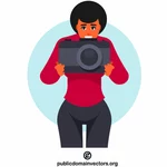 Woman photographer