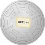 Vector image of film reel