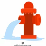 Brandpost vattenläcka