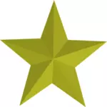 Image vectorielle de l'étoile d'or