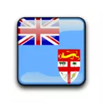 Przycisk wektor flaga Fidżi