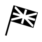 UK flagg silhuett