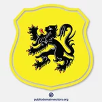Flag of Flanders coat of arms