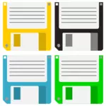 Quattro dischi di floppy