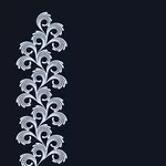 Dekorativ bakgrunn med floral mønster vektorgrafikk utklipp