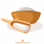 Flour in a bowl