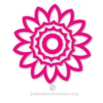 Roze vector bloem