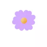 Paarse bloem vectorillustratie