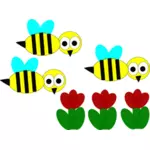 鲜花和蜜蜂
