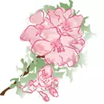 Ilustração em vetor decoração flor