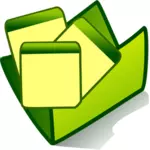 Vector de dibujo de icono de carpeta de la aplicación