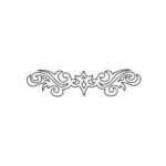 装飾的な翼スタイル フォンドのベクター クリップ アート