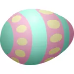 Pink and blue egg
