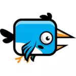 Cartoon vector image of a bird