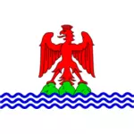 Hrabství Nice regionu vlajky Vektor Klipart