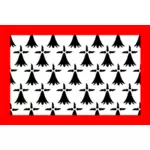 Limousin bölgesi bayrağı küçük resimleri vektör