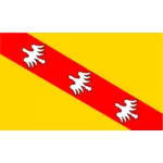 Grafika wektorowa flaga regionu Lotaryngia