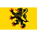 Nord-Pas de कलैस क्षेत्र ध्वज ड्राइंग वेक्टर