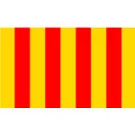 普罗旺斯地区国旗矢量图像