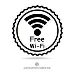 Бесплатный беспроводной Интернет стикер