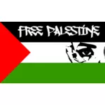 नि: शुल्क फिलिस्तीन झंडा वेक्टर छवि