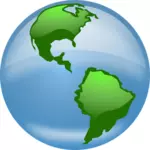 Glanzende globe vector afbeelding