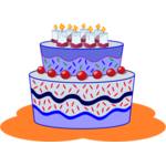 Birthday burger vector clip art | Public domain vectors