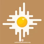 Fried egg vector graphics
