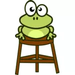 Frog on stool