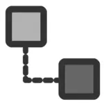 Símbolo de icono de conexión de red