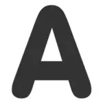 De symboolklemkunst van het lettertype