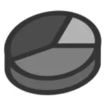 3D pie chart icon
