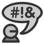 Chat section icon clip art