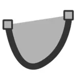 Bezier curve icon clip art