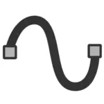 Cubic Bezier curve icon