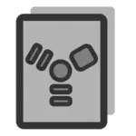 FireWire grått ikon