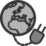 विश्व इंटरनेट कनेक्शन आइकन