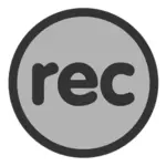 Vector of recording icon