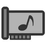 Icona vettoriale della scheda audio