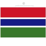 Флаг Гамбии вектор