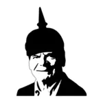 Joachim Gauck पोर्ट्रेट वेक्टर छवि