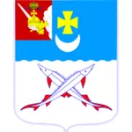 Dibujo del escudo de la ciudad de Belozersk vectorial