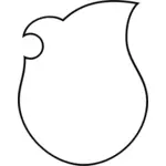 Imagem de contorno escudo alemão