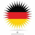 Saksan lipun halftone-muotoilu