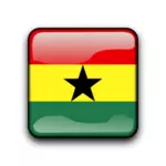 Ghana land flagga knappen